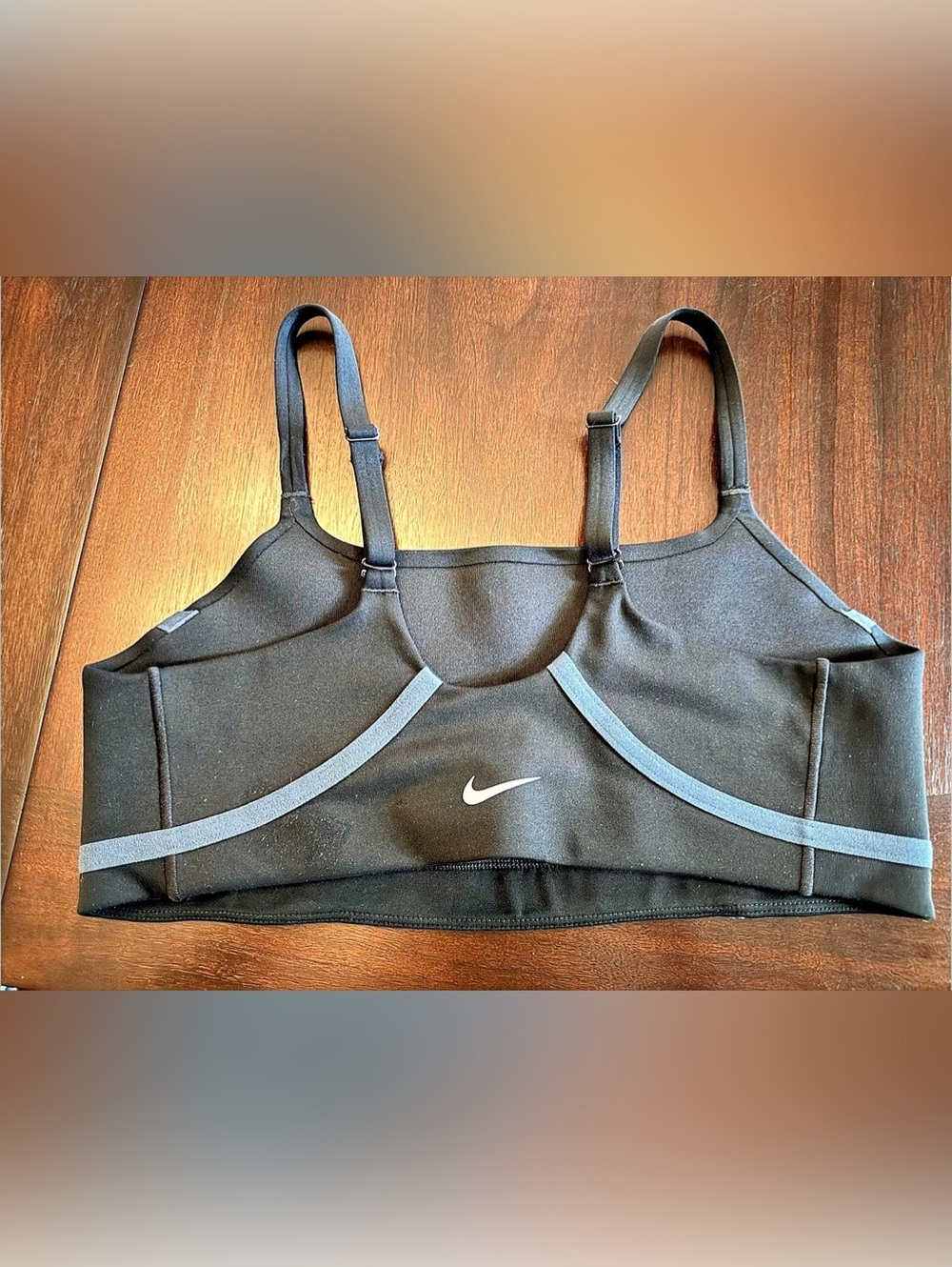 Nike Indy Sports Bra Black & Gray Large
